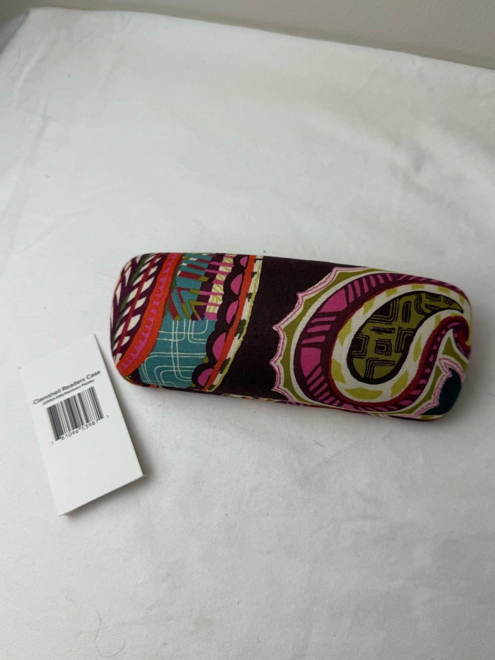 NWT Vera Bradley Heirloom Paisley Hard Eyeglass Case Reader Glasses Case Rare